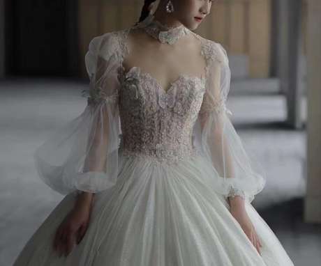 MY22-043 Wedding Dresses/ Wedding Gown / All sizes/ Tailor made-【Free shipping】